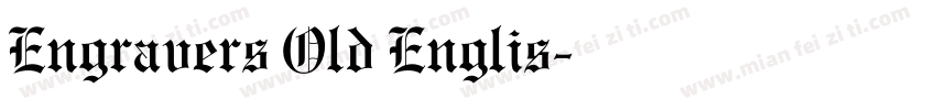 Engravers Old Englis字体转换